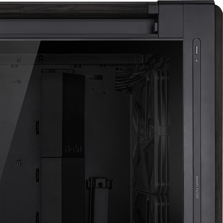 Actual product image ASUS ProArt PA602 Wood Edition (mATX, Mini-ITX, Mini-DTX, E-ATX, ATX, DTX)