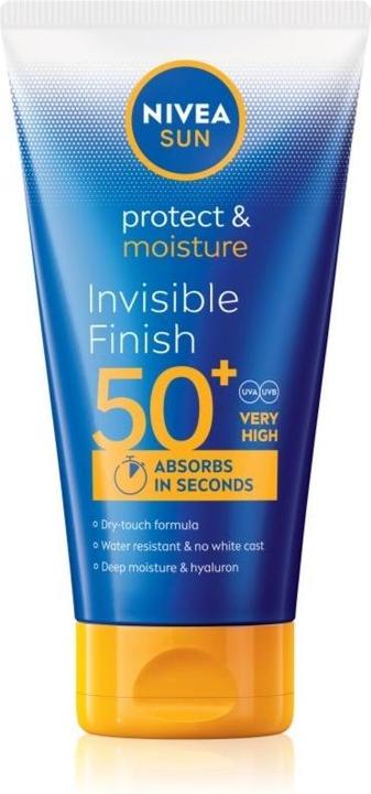 Immagine prodotto NIVEA Invisible Finish Spf 50+ Sun Milk Protect & Moisture Sun Milk 150 Ml (Latte solare, SPF 50+, 150 ml)
