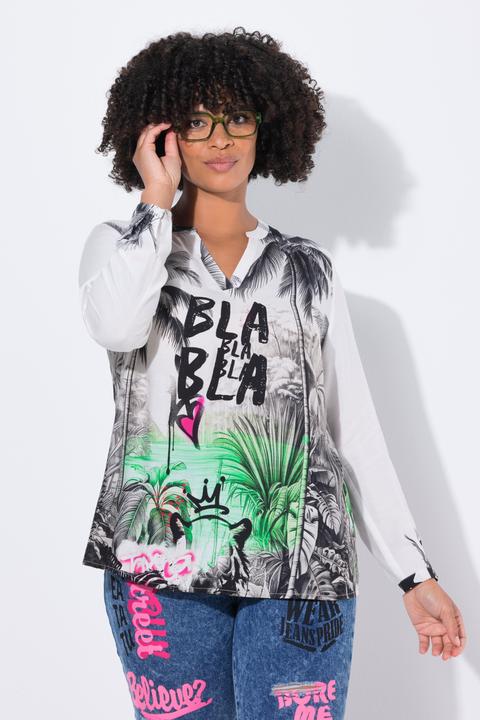 Actual product image Angel of Style Tunika, bequeme Passform, Safari/Graffiti-Druck (48)