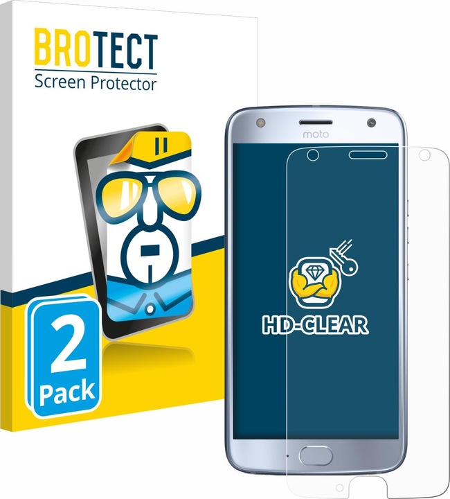 Actual product image BROTECT Screen Protector Clear (2 Piece, Motorola Moto X4)