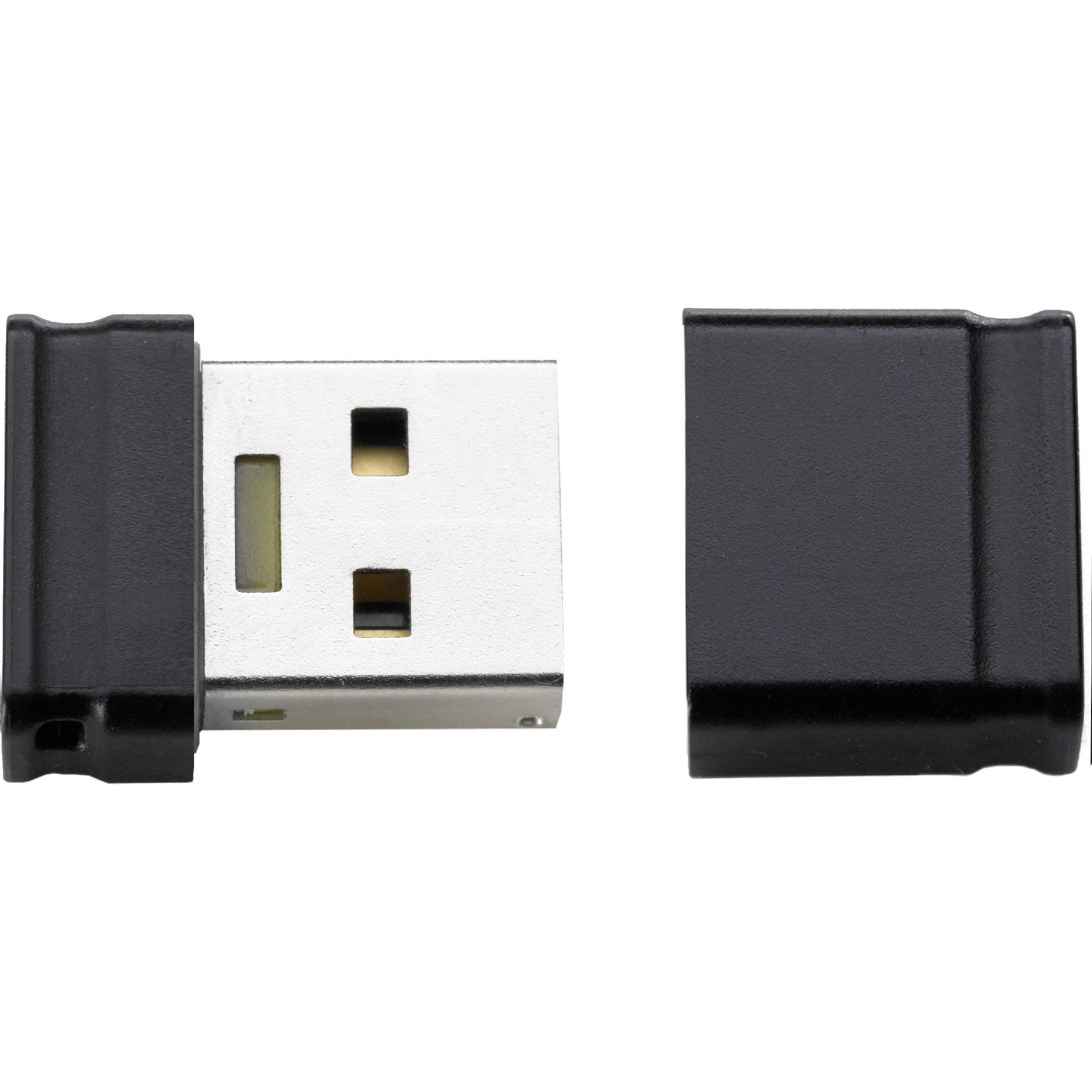 Intenso linea micro (4 GB, USB-A), Chiavetta USB, Nero