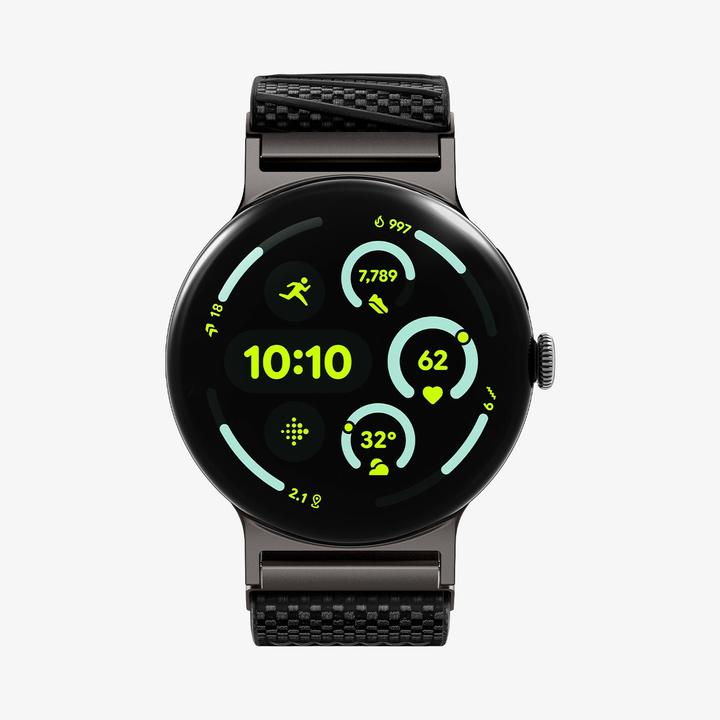 Actual product image Spigen Lite Fit X Band Google Pixel Watch 4/3/2/1 (41mm) Black (Nylon)
