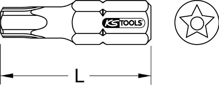 Actual product image KS Tools 911.3104 (Hexagonal)