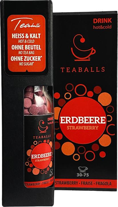 Produktbild Teaballs Erdbeere Black Selection 30-75 Tassen (71 g)