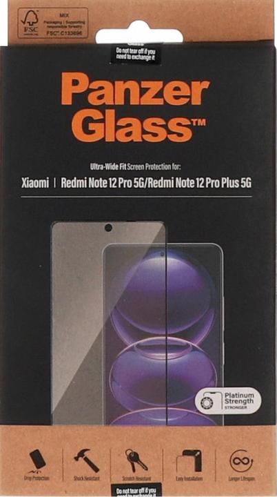 Produktbild PanzerGlass Screen Protector (1 Stück, Xiaomi Redmi Note 12 Pro 5G)