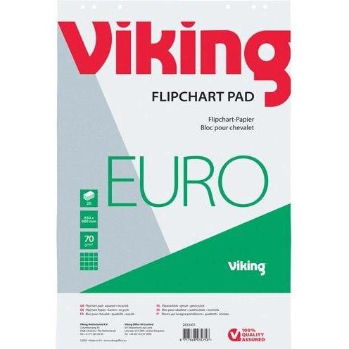 Office Depot, Zubehör Präsentieren, Flipchart-Papier Weiss 65 x 98 cm 70 g/m²
