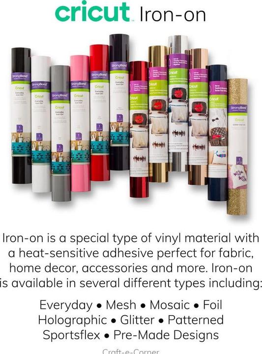 Produktbild Cricut Aufbügelfolie Glitter