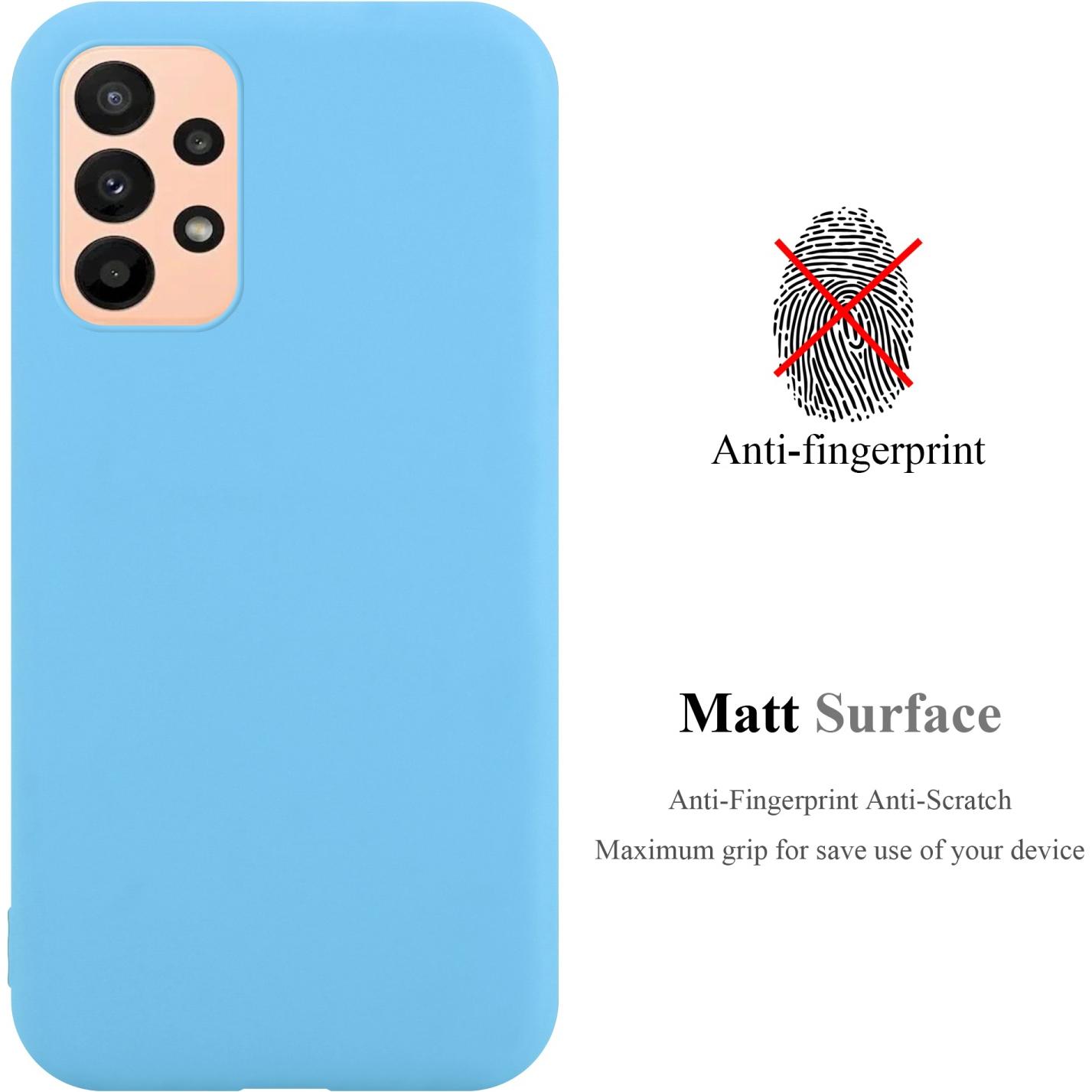 Thumbnail - Cadorabo TPU Candy Hülle für Samsung Galaxy A23 4G (Samsung Galaxy A23), Smartphone Hülle, Blau