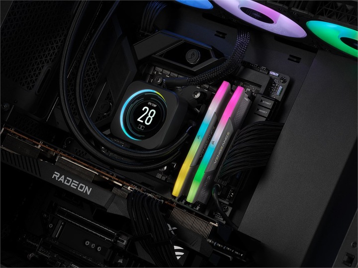 Produktbild Corsair Vengeance RGB AMD EXPO (2 x 16GB, 5600 MHz, DDR5-RAM, DIMM)