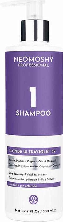 Produktbild Neomoshy BLONDE ULTRAVIOLET?9 shampoo 300ml (300 ml, Flüssiges Shampoo)