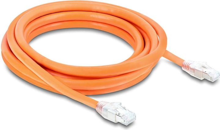 Produktbild Delock RJ45 Netzwerkkabel Cat.8.1 S/FTP 3 m bis 40 Gbps orange (81182) (S/FTP, CAT8.1, 3 m)