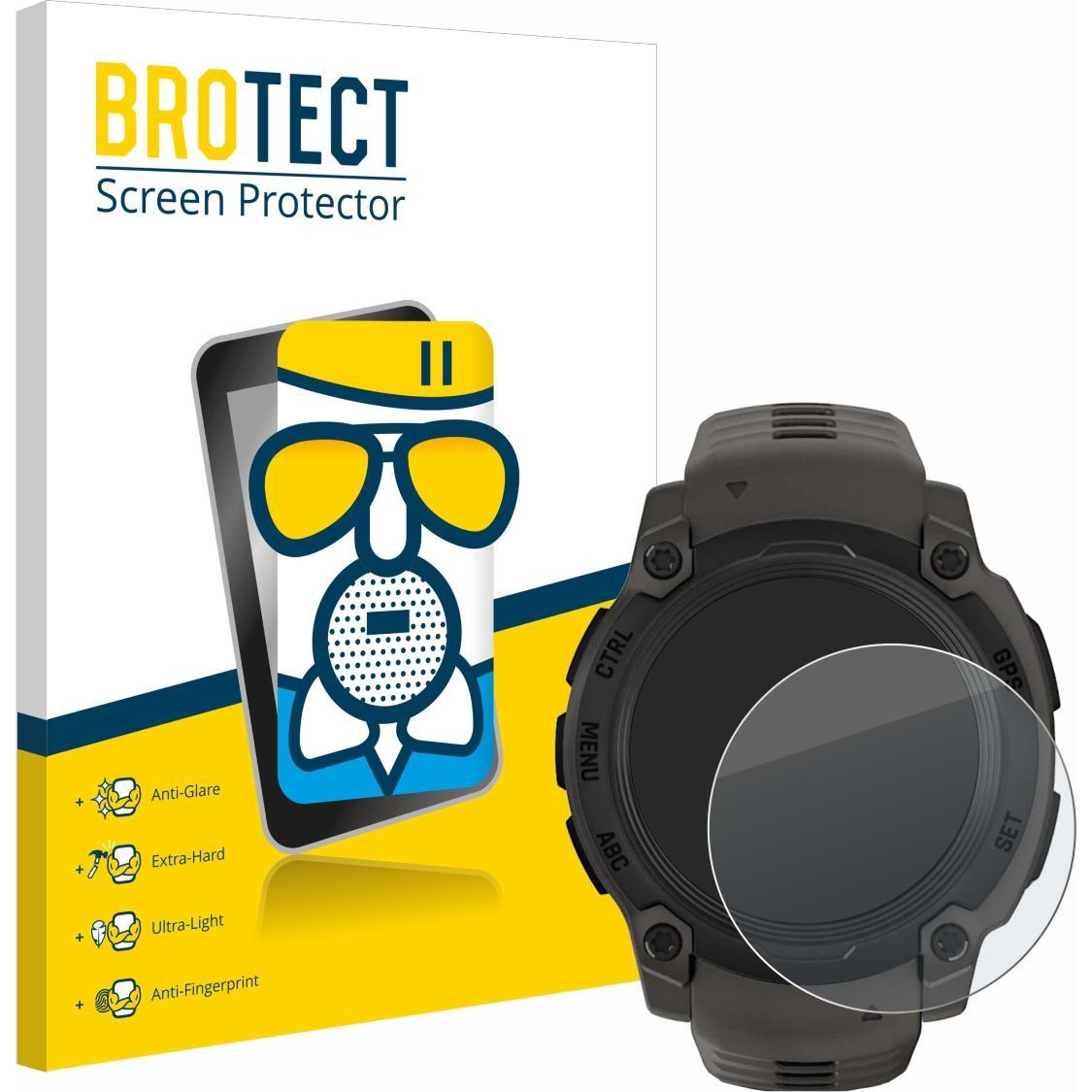 BROTECT Schutzglas Schutzfolie Displayschutz Display Schutz Glas Folie matt, Smartwatch Schutzfolie, Grau