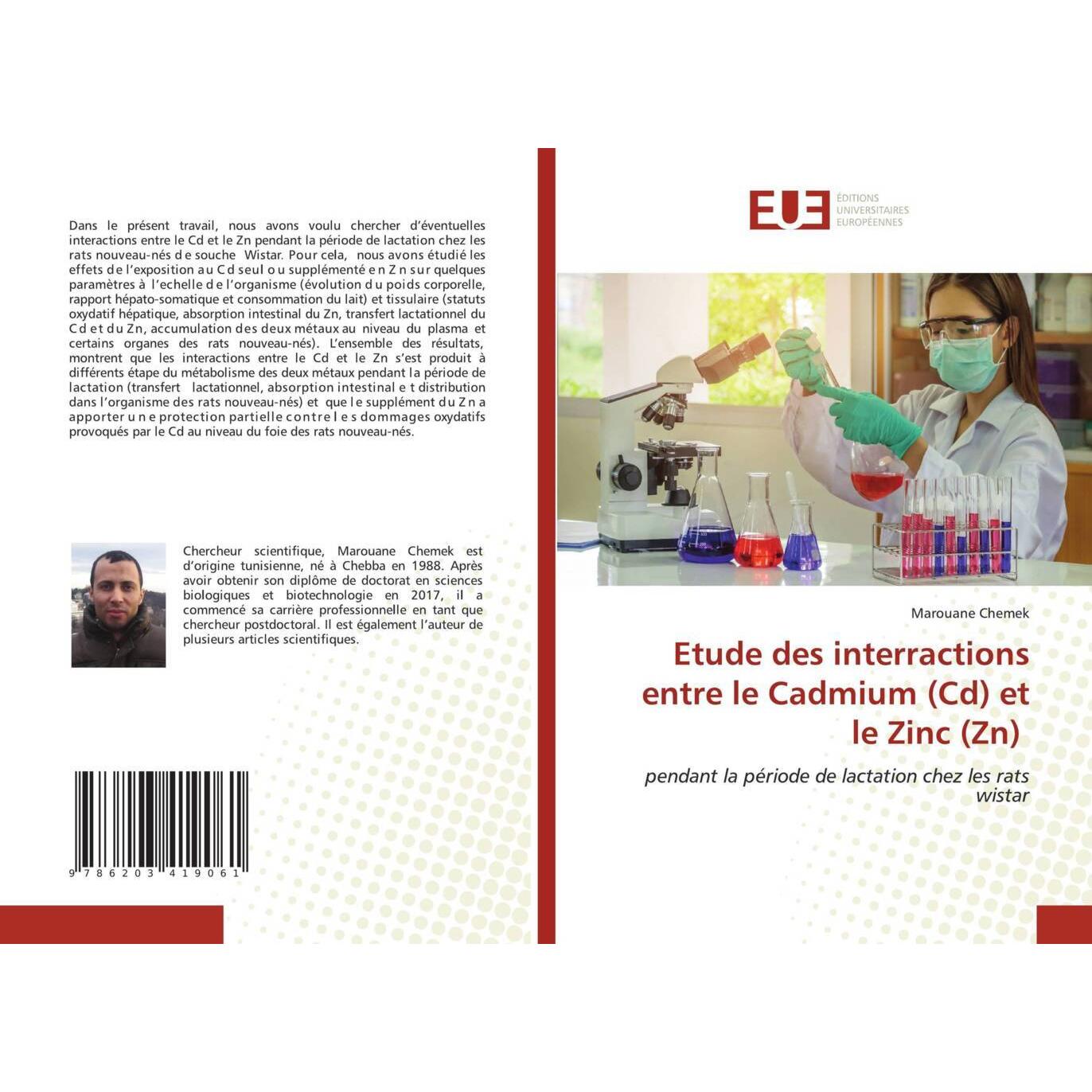 Etude des interractions entre le Cadmium (Cd) et le Zinc (Zn), Fachbücher von Marouane Chemek