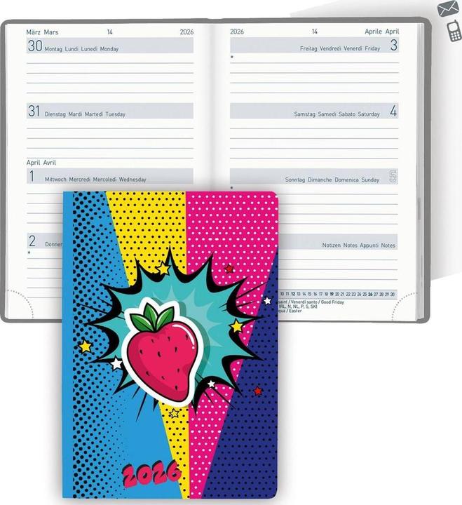 Actual product image Biella Pocket Agenda Medium Format Trend (7,6x11 cm, 1 week / 2 pages)
