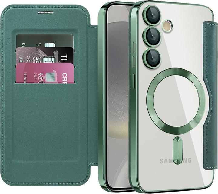 Actual product image Techsuit - SmartMag Book Case - Samsung Galaxy S24 - Green (Samsung Galaxy S24)