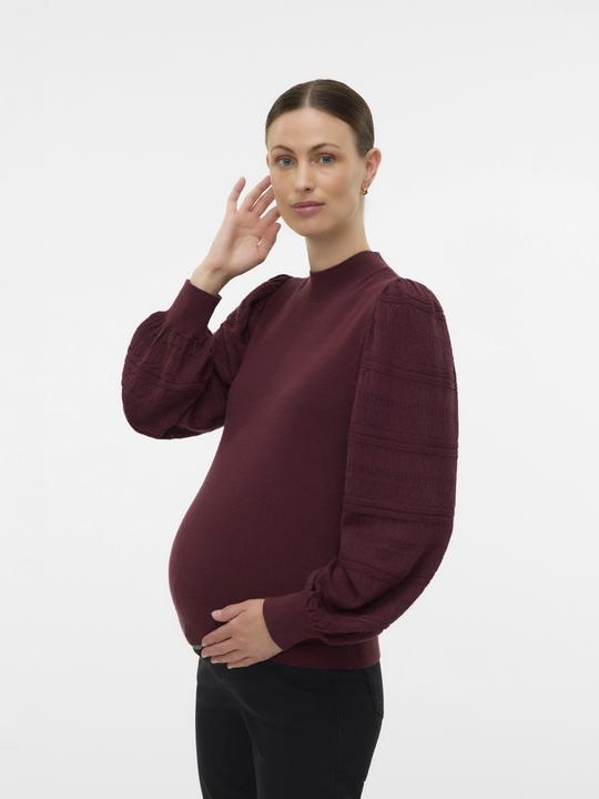 Immagine prodotto Vero Moda Maternity Normal geschnitten Hoch geschlossen Ballonärmel Pullover Strickpullover (M)