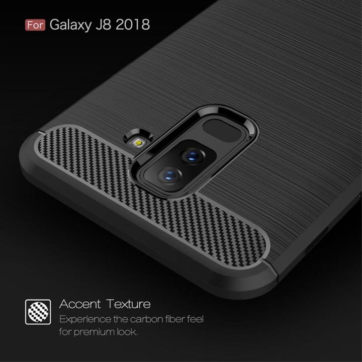 Produktbild König Design Handyhülle für Samsung Galaxy J8 (2018) Schutzcase Backcover Bumper Etui Schwarz (Samsung Galaxy J8 (2018))