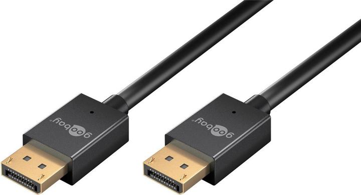 Goobay Adaptateur Angulaire DisplayPort 90 Degrés Vers Le Haut, 8K 144 Hz, 4K 240 Hz, DP 2.1, Connecteur Mâle Vers Connecteur Femelle Pour PC, Moniteur, Carte Graphique - 77129