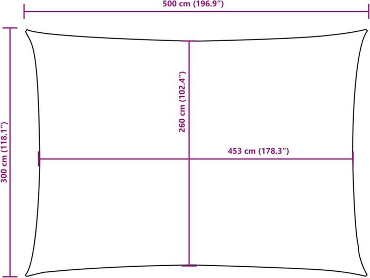 Produktbild vidaXL Sonnensegel (300 x 500 cm)