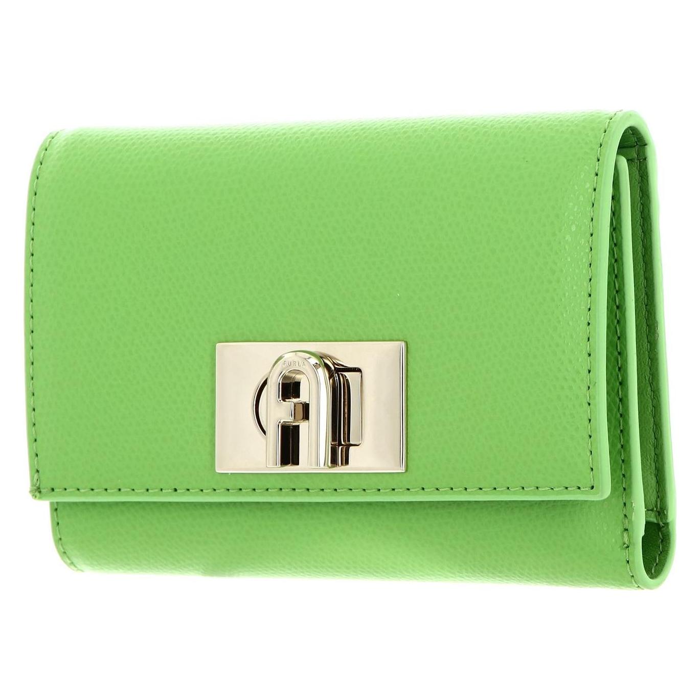 Furla, Damen, Portemonnaie, 1927 Compact Wallet, Grün