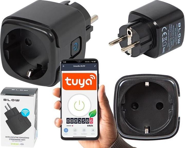 Actual product image Blow Intelligent WLAN socket outlet TUYA V3 black