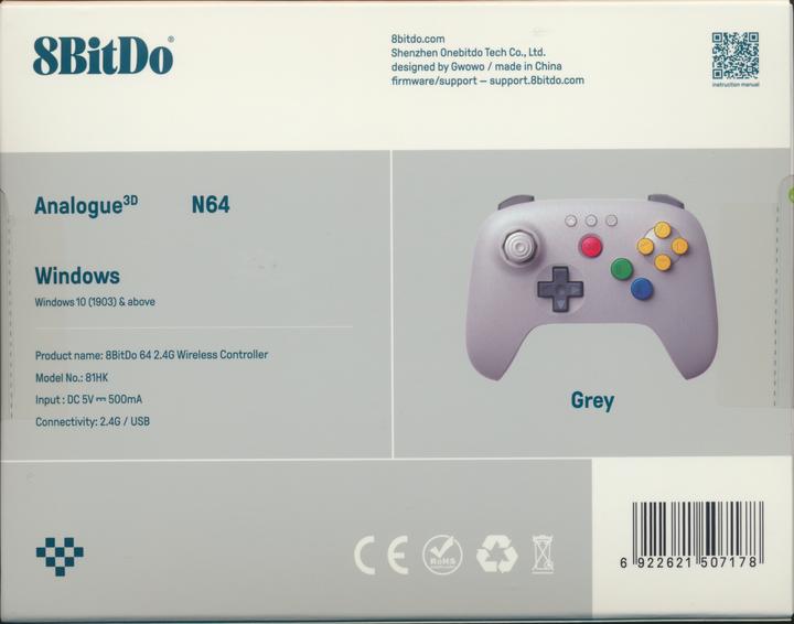 Productafbeelding 8bitdo 64 Wireless 2.4G Controller (PC)