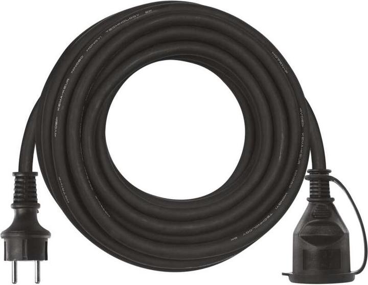 Immagine prodotto Emos Cavo di prolunga con messa a terra 1 presa nera 10 m (P01710) (10 m)