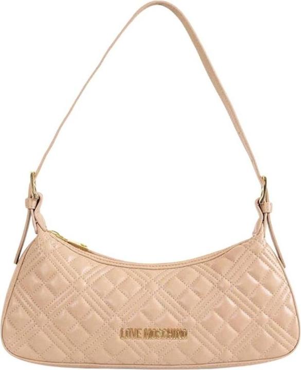 Produktbild Love Moschino Gepatchte Lederimitat Beige Tasche