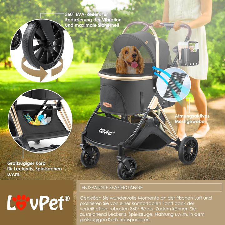 Produktbild Lovpet 3in1 (Hund, Katze, Atmungsaktiv, Komplett zu öffnen, Faltbar)