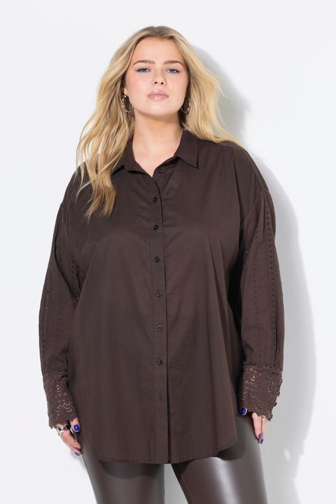Produktbild Studio Untold Hemdbluse, oversized, bestickter Langarm (58)
