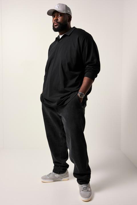 Produktbild Sthuge Langarm-Poloshirt, oversized (L)