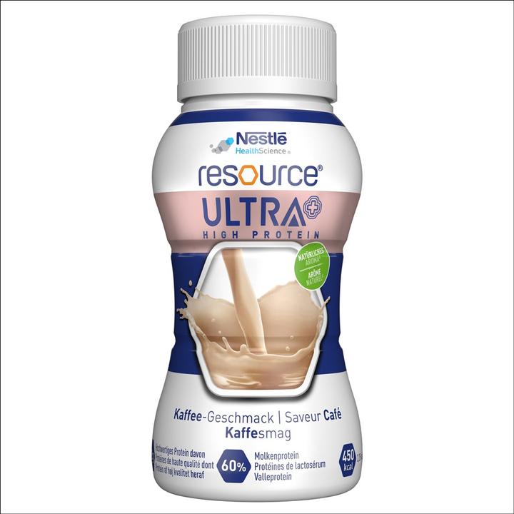 Actual product image Nestlé Resource Ultra + Coffee CH 4 Fl 200 ml (Coffee, 4 x)