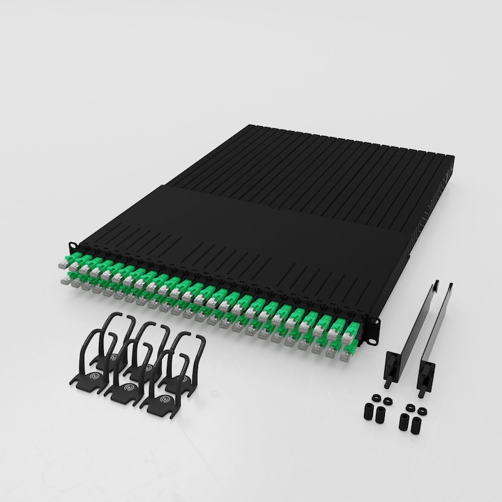 Productafbeelding PATCHBOX één / 30RU / Cat 6A, UTP, 1,8 m, groen (U/UTP, CAT6a, 1.80 m)