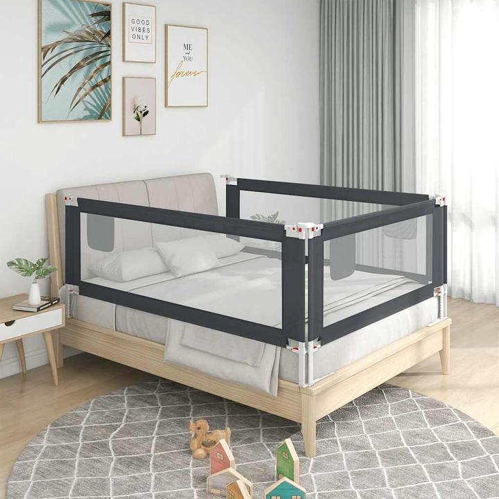 vidaXL Höhenverstellbares Bettschutzgitter 140x25cm