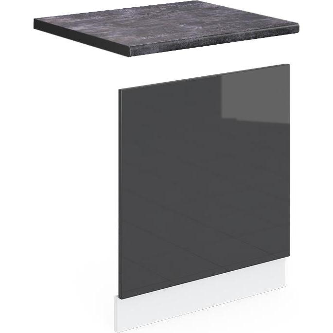 Vicco Frontblende R-Line, Geschirrspüler Zubehör, Grau