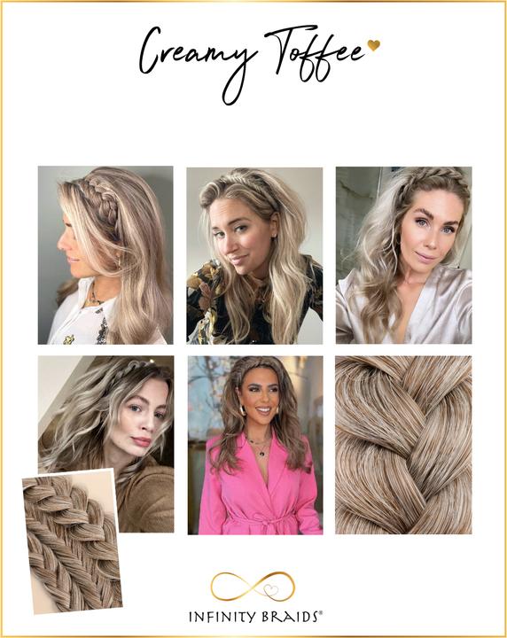 Actual product image Infinity Braids Messy Braid Viènne Creamy Toffee (Creamy toffee)