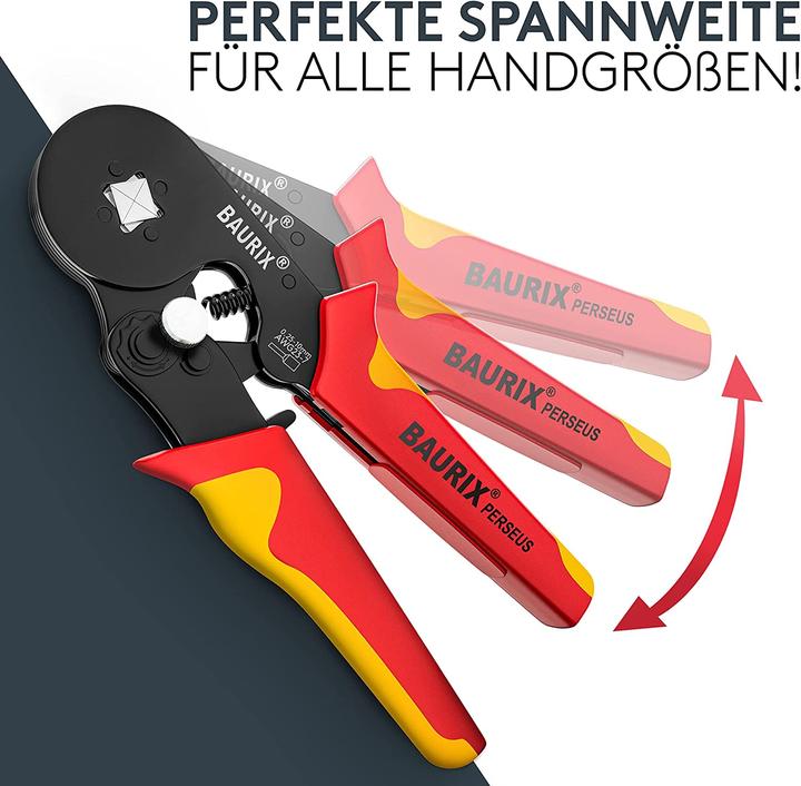 Actual product image Baurix Crimping pliers with wire end ferrules set