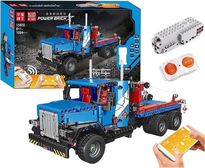 Image du produit Mould King Mold King 15020 Heavy Duty Tow Truck (RC) (1064 pièces)