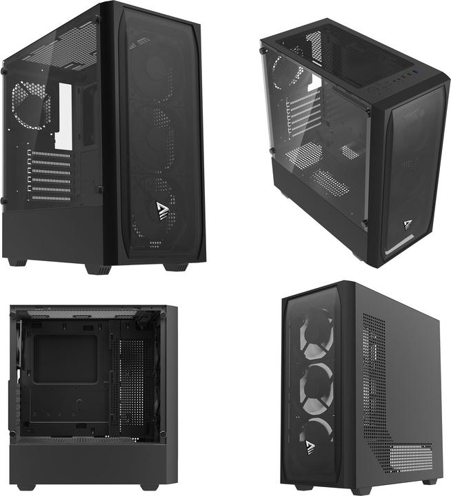 Produktbild Savio Noctis Flow Cube Schwarz (ATX, mATX, Mini-ITX)