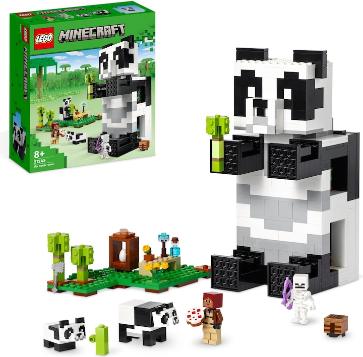 Image du produit LEGO La maison des pandas (21245, LEGO Minecraft)