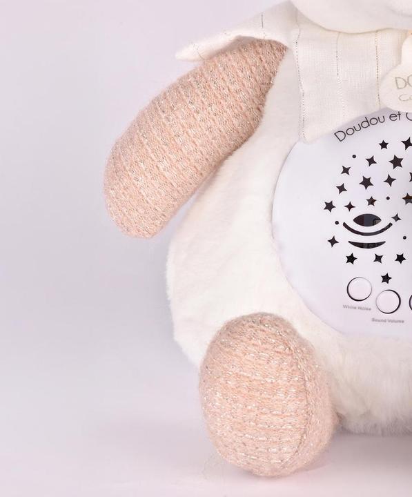 Actual product image Doudou et Compagnie Nachtlicht Sterne & Musik, Bär rosa 19cm