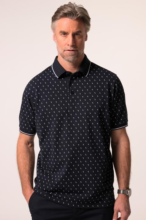 Produktbild Boston Park Poloshirt, Halbarm, Piqué, Alloverprint, bis 84/86 (42, 44)