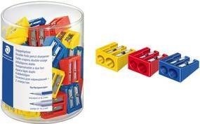 Actual product image Staedtler Double sharpener, made of plastic, box of 50 for normal pencils up to 8.2 mm diameter and thick