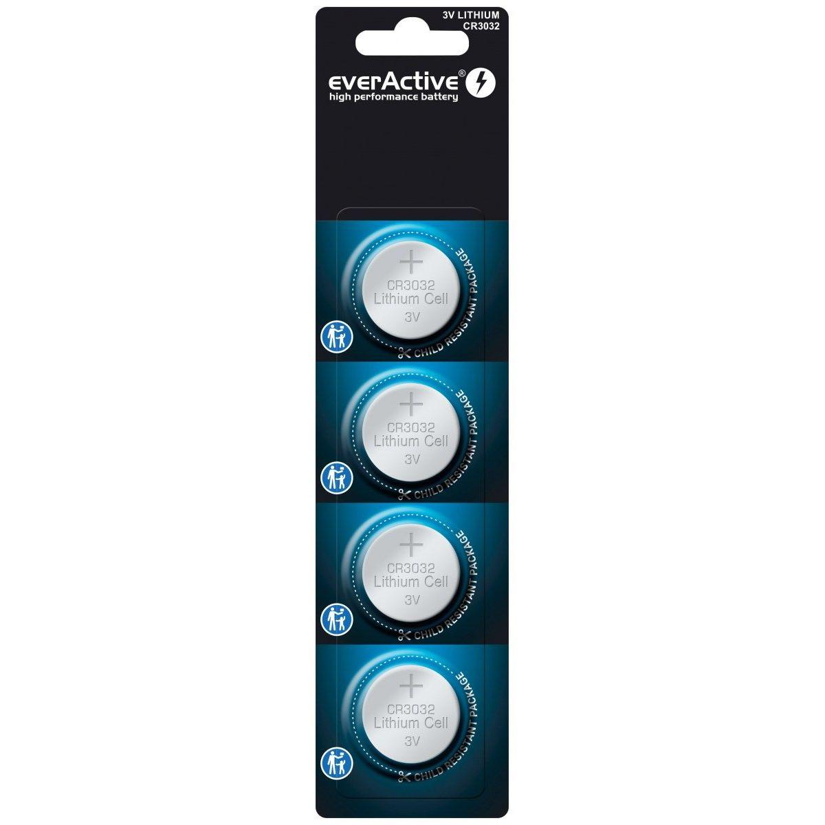 Everactive High Performance Battery (4 Stk., CR3032, 580 mAh), Batterien + Akkus