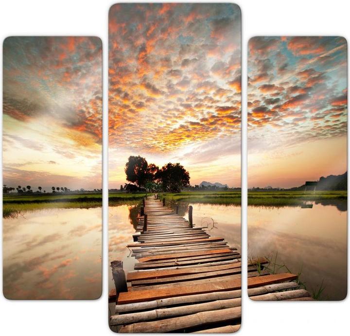 Immagine prodotto Trenddeko Verso l'altro lato (3 parti) (30 x 80 cm, 40 x 100 cm)