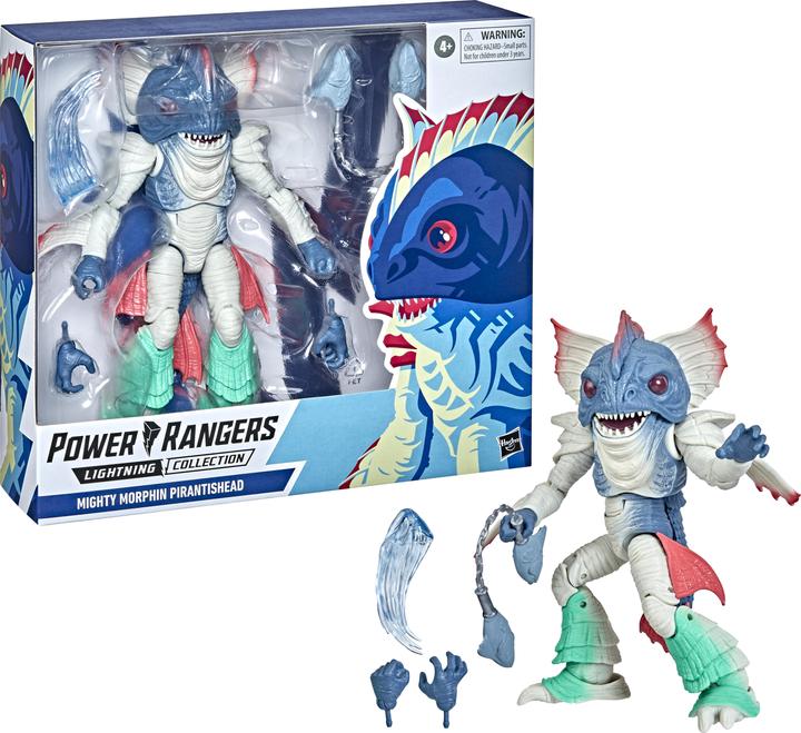 Image du produit Power Rangers Lightning Collection Mighty Morphin Pirantishead 17,5 cm grande figure d'action premium à