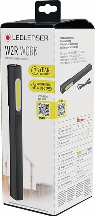 Actual product image Ledlenser W2R Work (17.60 cm, 220 lm)