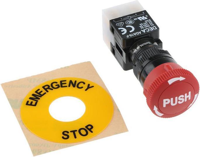 Image du produit RS PRO Emergency stop switch, 2xDPDT, IP65