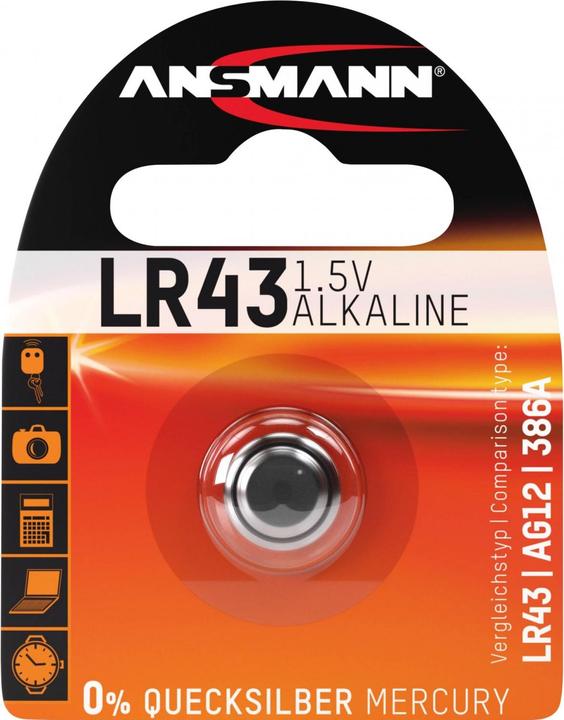 Produktbild Ansmann Alkaline LR43 (1 Stk., LR43, 75 mAh)