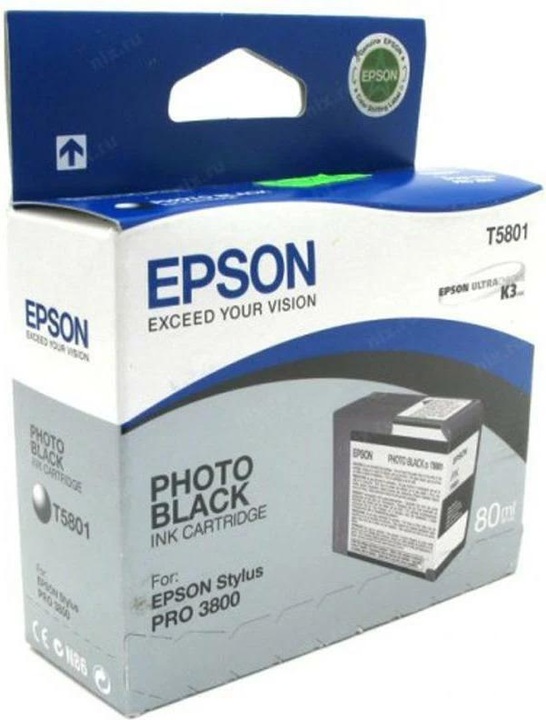 Actual product image Epson T5801 (PBK)